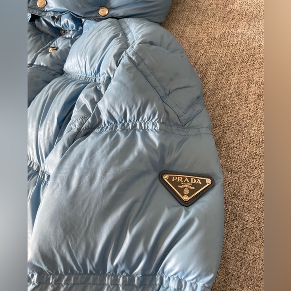 Light Blue Prada Puffer - Picture 3 of 16